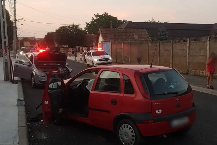 Accident în Câmpia Turzii, pe strada Aurel Vlaicu - FOTO