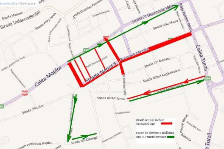 VIDEO - Cum promitea în 2012 Emil Boc pietonalizarea centrului Clujului pe durata weekend-ului. Acum, Bucureștiul fură ideea