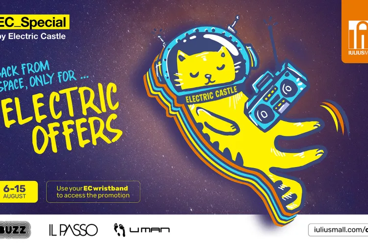 Iulius Mall Cluj este gata de festival: Electric Bus Station și Electric Offers pentru iubitorii de muzică!