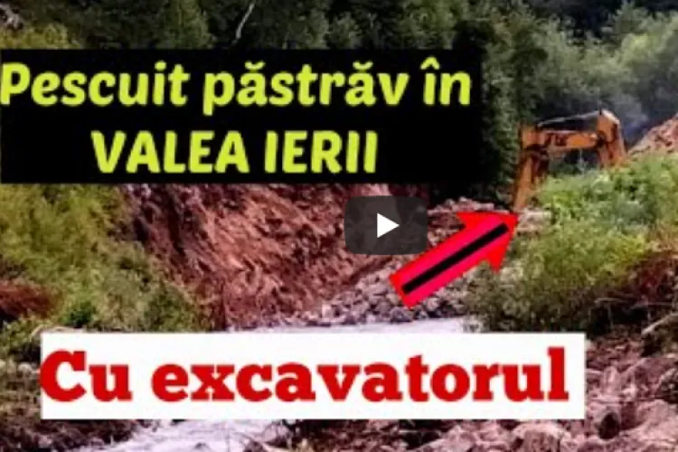 Cum distrug șmecherii cu bani și râul Iara! Strigătul de disperare al unui pescar de pe VALEA IERII ajuns la capătul răbdării - VIDEO