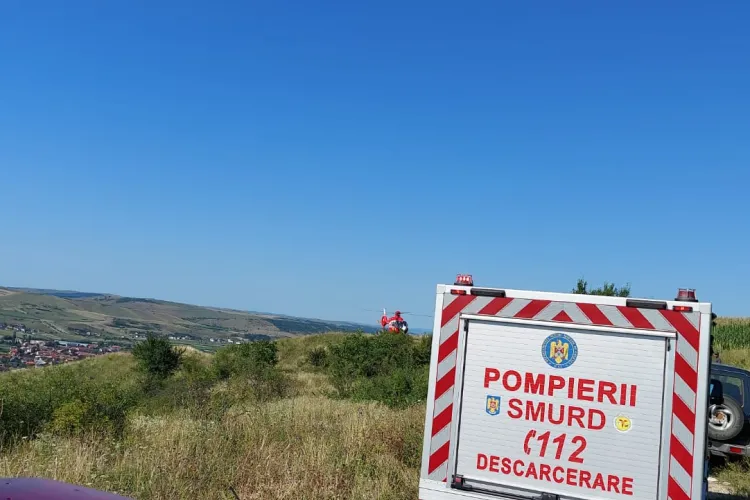 Cluj: Un parașutist a ratat aterizarea - FOTO