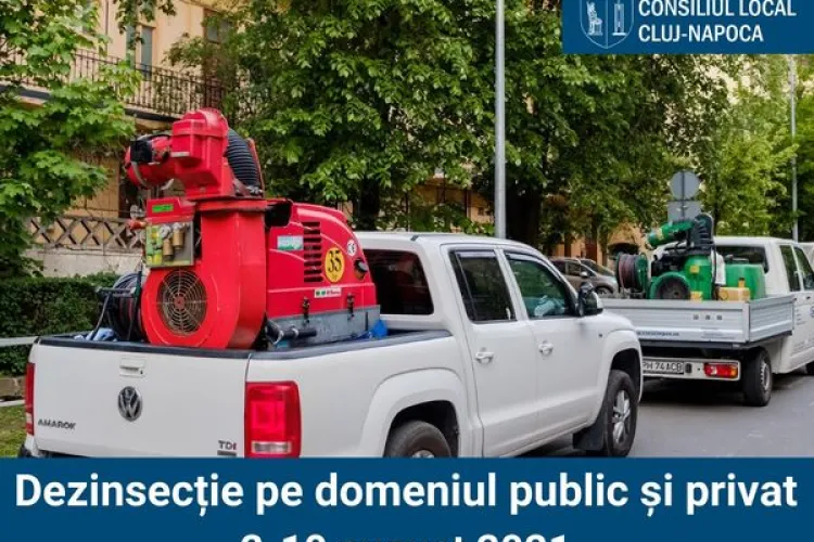 Dezinsecție în Cluj-Napoca în perioada 2 - 8 august    