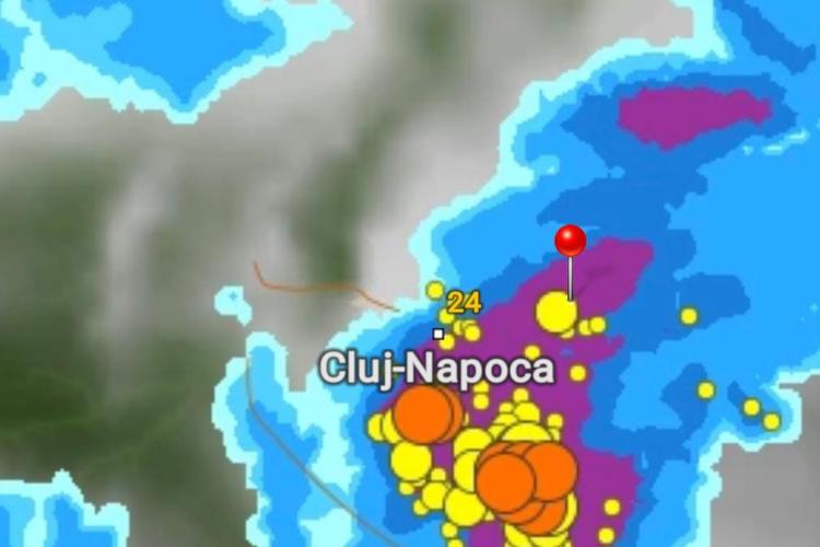 Taifun anunțat la Cluj: Vijelie puternică, rafale peste 90...100 km/h