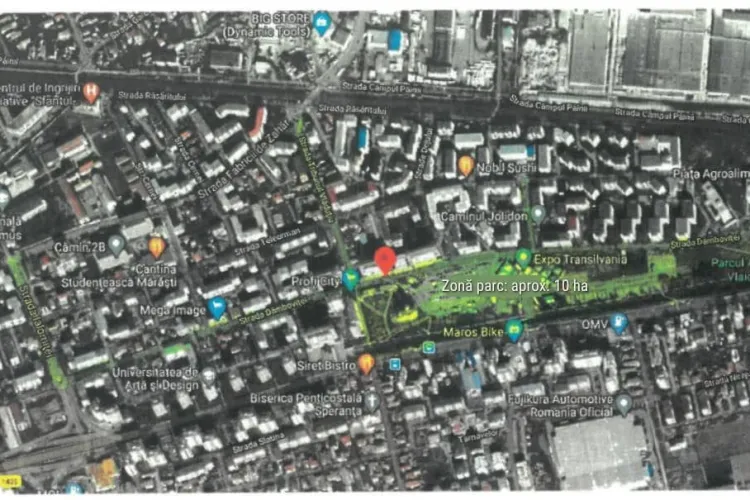 Parc de 10 hectare la Expo Transilvania. Din păcate de relicva de clădire nu se poate atinge nimeni - FOTO