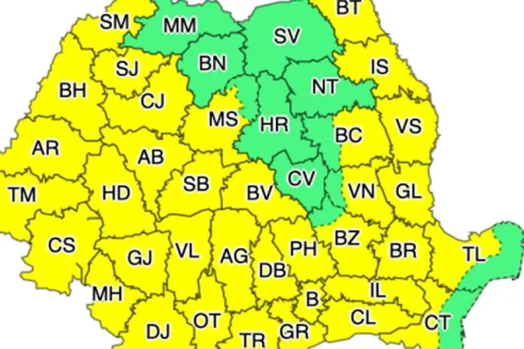 Meteo. COD GALBEN de CANICULĂ în Cluj timp de 2 zile