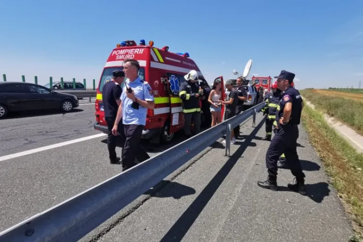 Carambol cu patru mașini în Brașov, trei oameni sunt răniţi