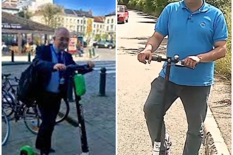 Boc merge pe jos, Dan Tarcea merge cu autobuzul și trotineta