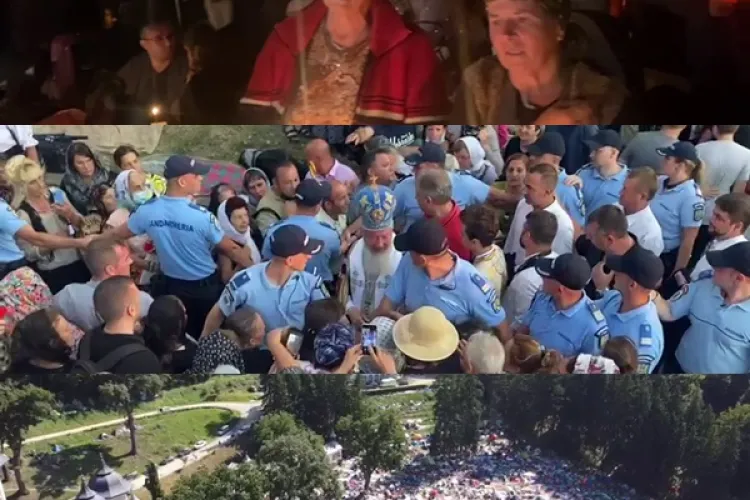 Nimeni nu poartă mască la marea sărbătoare de la Mănăstirea Nicula. Nici măcar mitropolitul Clujului - FOTO