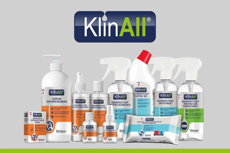 Klintensiv, cu cele mai vândute produse în spitale în 2020, lansează un brand nou de dezinfectanți pentru consumatorul casnic