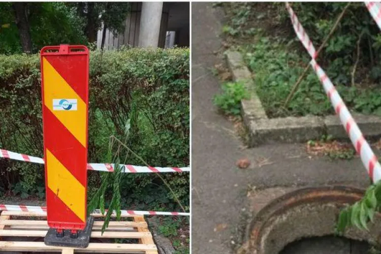 Hoții lasă Brașovul fără capace de canal. Apelul disperat al autorităților, ce se poate întâmpla