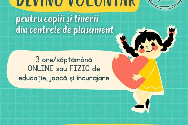 Devino voluntar pentru copiii din centrele de plasament din Cluj. De ce aleg unii clujeni să facă voluntariat?