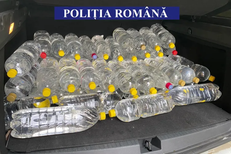 710 litri de alcool etilic, confiscați la Cluj de polițiștii de la Economic - FOTO