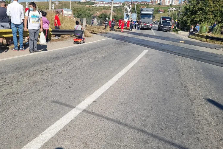 Cluj: Un om a murit după ce a fost LOVIT de tren în Apahida - FOTO