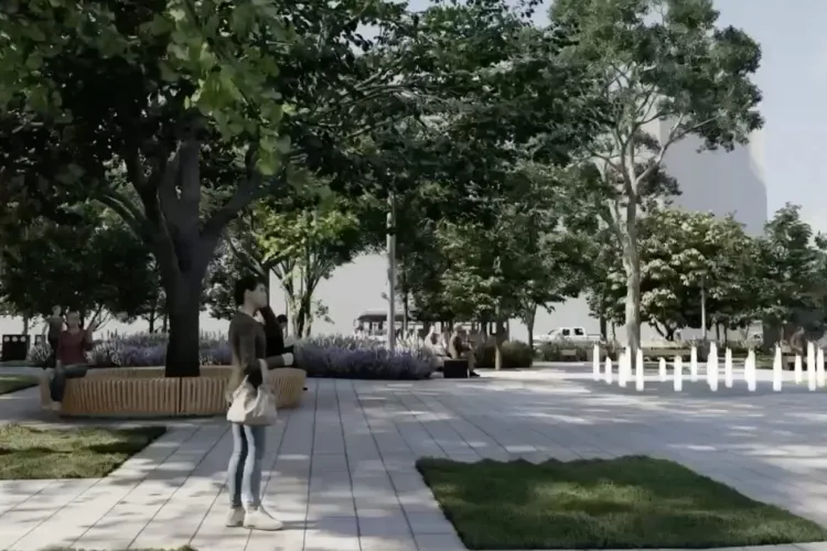 Clujenii se tem că va fi distrus și parcul din spatele Teatrului Național. Se taie gardurile vii? - FOTO