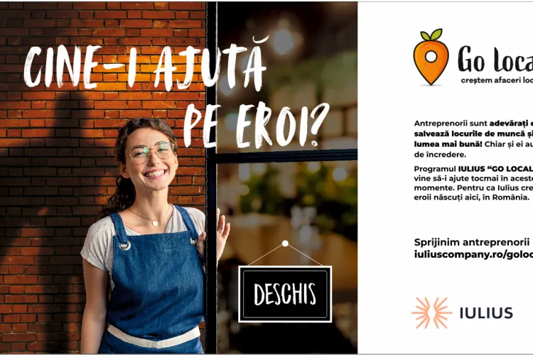 Continuă înscrierile în programul Go Local, prin care compania IULIUS susține antreprenorii locali!