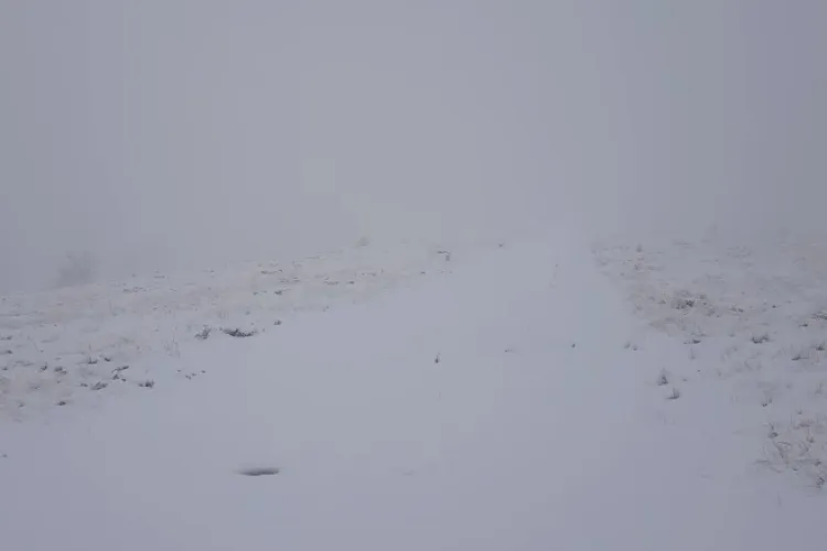 Primii fulgi de zăpadă au căzut pe masivul Vlădeasa - VIDEO