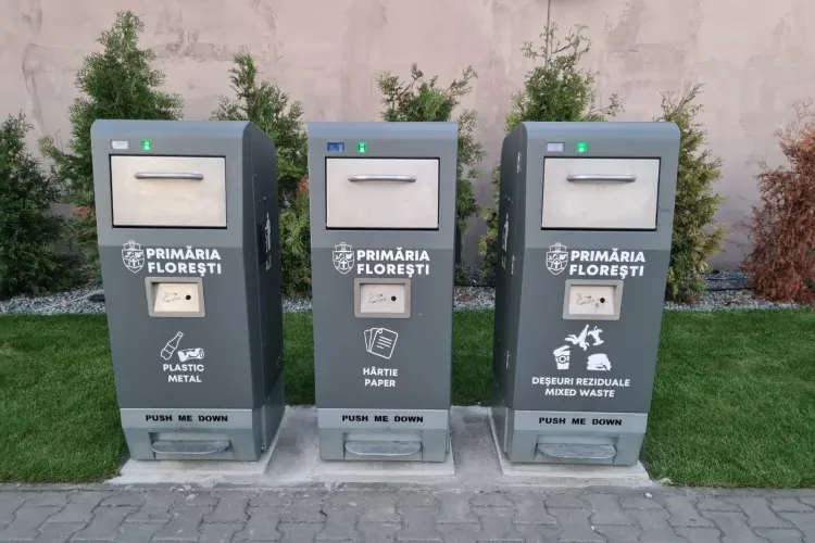 Colectarea selectivă a deșeurilor a fost implementată în Florești - FOTO