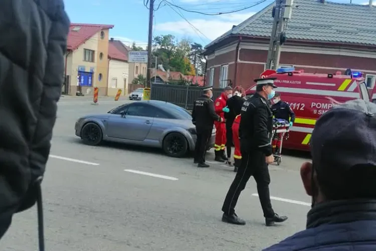 Șofer cu probleme de sănătate în Gilău! ”A adormit la volan în intersecție!” - FOTO