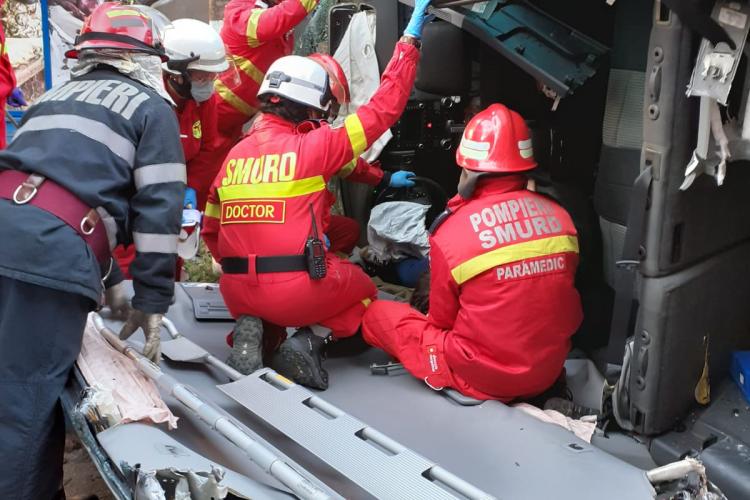 Accident grav în Șimleu Silvaniei. În mașină erau 4 copii - FOTO