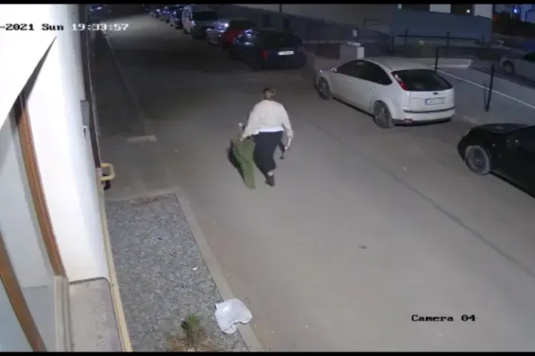 Femeie filmată în Florești, când taie brazii tuia din jurul blocului. Vecinii spun că e ”diavolul” în persoană - VIDEO