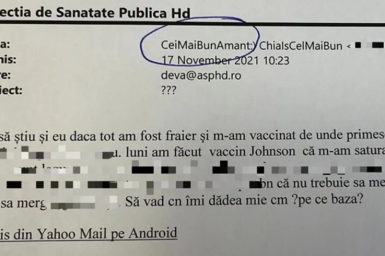 Mesaj de la „Cel Mai Bun Amant” pentru DSP: „Pot să știu și eu, dacă am fost fraier și m-am vaccinat, de unde primesc voucher?”