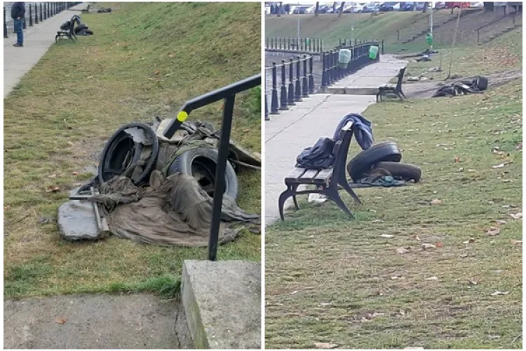 S-a golit Someșul în Grigorescu și au rezultat multe deșeuri - FOTO