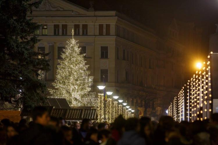 Târgul de Crăciun 2021 la Cluj-Napoca. Capacitate de 2.100 persoane simultan, intrare pe baza certificatului verde
