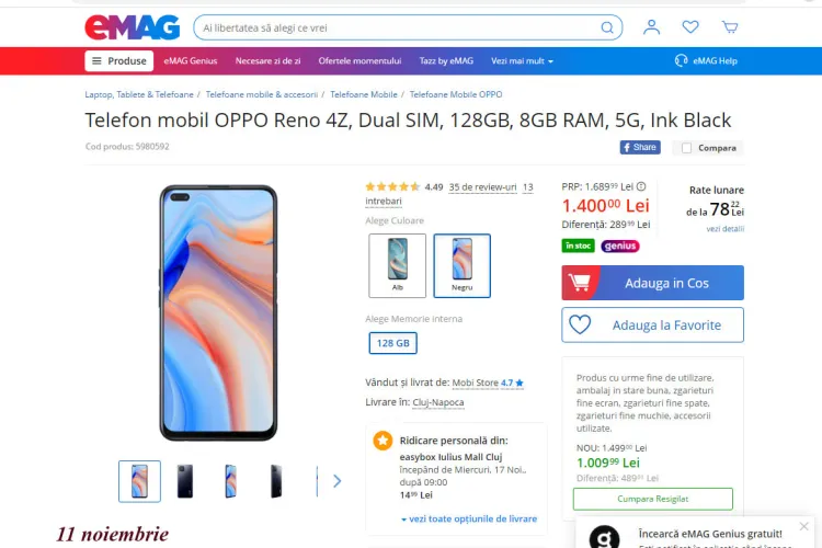 După Altex, și Emag vine cu reduceri FICTIVE pentru Black Friday - FOTO