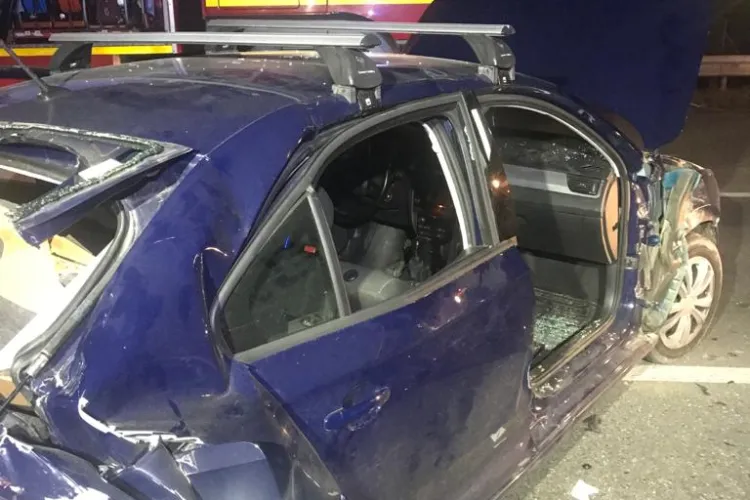Accident cu șase mașini între Gilău și Florești, la coborâre de pe Autostrada Transilvania - FOTO