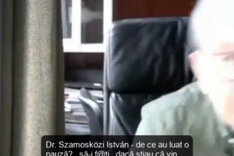 VIDEO - Profesorul de la UBB Cluj, Szamoskozi Istvan, filmat când înjura la curs ca un birjar: Dumnezeu să-i f...! Dumnezeu să-și bage p...-n ei!