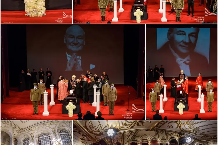 Adio, Maestre Petre Sbârcea! Sicriul a fost depus pe scena Operei Naționale din Cluj-Napoca - FOTO