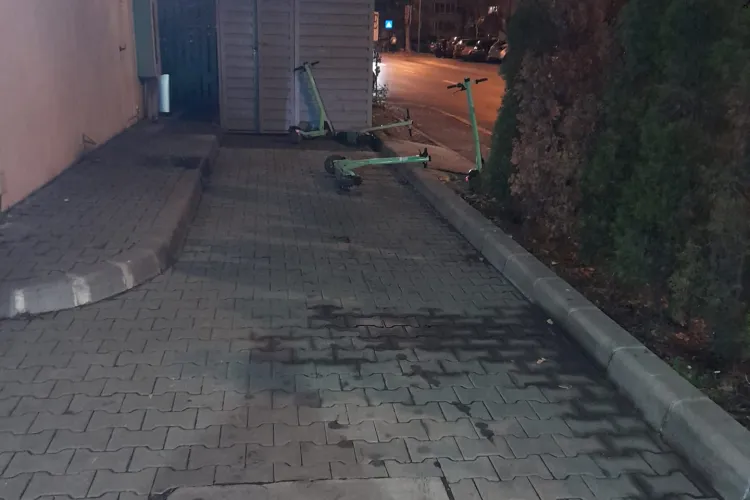 Haos cu trotinerele electrice prin Cluj-Napoca - FOTO