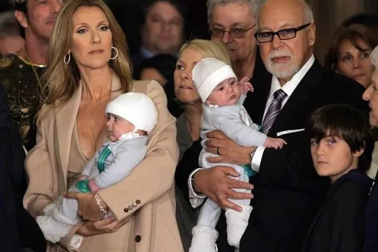 Celine Dion si-a prezentat gemenii de patru luni in Las Vegas! Cantareata revine pe scena! - VEZI FOTO