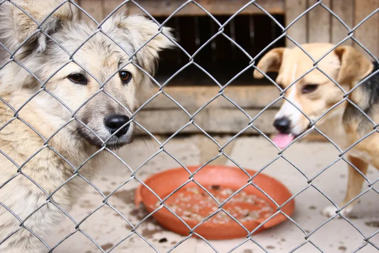 Salvati cainii de la adapostul Fiducia din Reghin, ramasi fara mancare!
