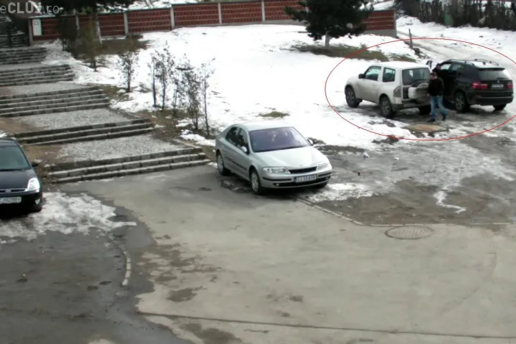 Un clujean si-a inscenat furtul din masina, dar a fost filmat de camerele de supraveghere - VIDEO