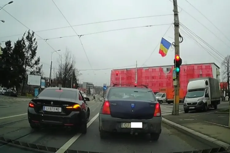 ”BMW power” - Șofer care pune în pericol traficul pe Bulevardul Muncii - VIDEO