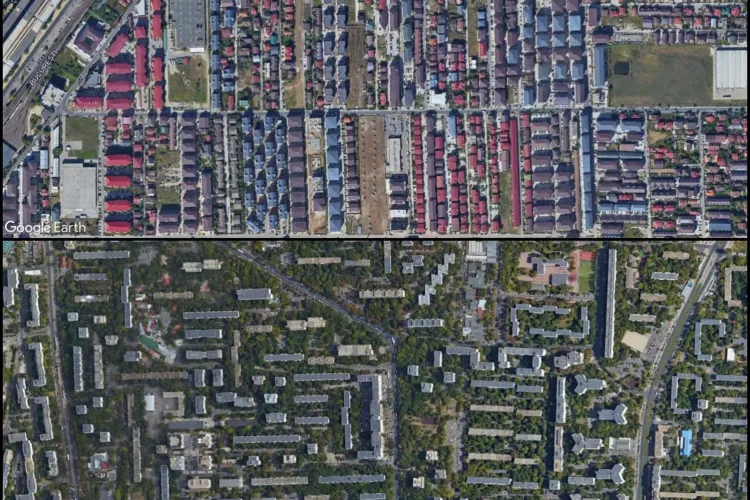Cartierele dormitor din anii '60 VS Cartierele dormitor din 2000! Diferențele sunt evidente - FOTO