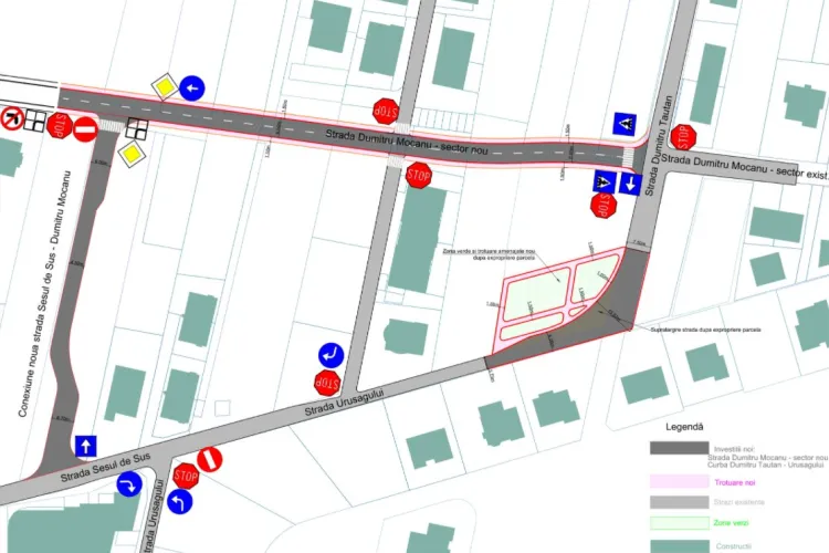 Soluții pentru Strâmtoarea Terra / Florești: Lărgirea străzilor Dumitru Tăuțan și Dumitru Mocanu - FOTO