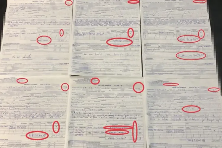 Polițiștii din Cluj dau AVERTISMENTE pe bandă rulată. Mențiunile unui șofer pe procesul verbal sunt VIRALE - FOTO
