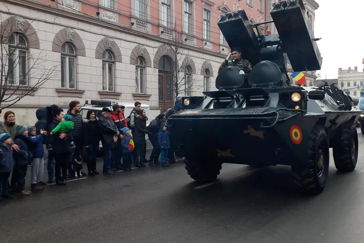 Ceremonie militară la Cluj, în 1 Decembrie 