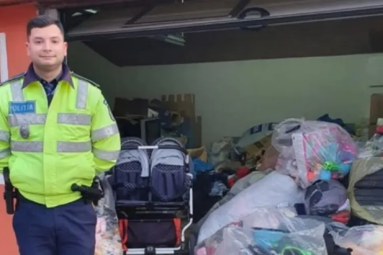 El este Vlad, polițistul-înger pentru zeci de familii nevoiașe din Mureș