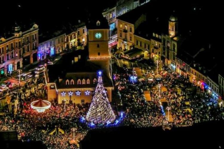  Brașov: Spectacol de muzică electronică în Piaţa Sfatului şi peste 7000 de artificii, pentru seara de Revelion 