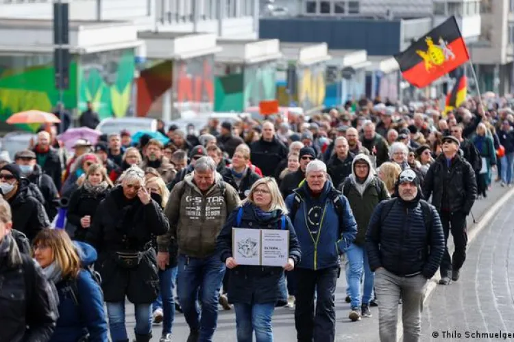 Proteste în Germania împotriva măsurilor anti-COVID