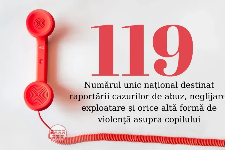 Tișe: Numărul 119, destinat cazurilor de abuz împotriva copiilor, începe să fie apelat