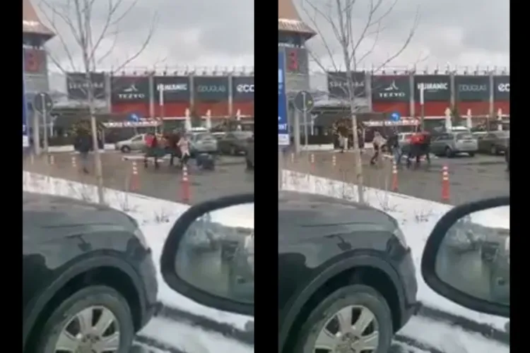 VIDEO - Bătaie la Mall -ul VIVO Cluj pentru un loc de parcare - VIDEO