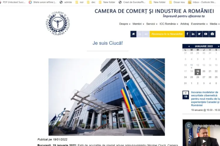 Camera de Comerț a României se solidarizează cu premierul Ciucă, prins cu plagiatul: ”Je suis Ciucă”. Comunicatul este ”o rușine”