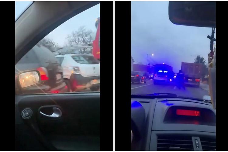 Două accidente într-o zi pe drumul de la Florești spre Cluj-Napoca - VIDEO