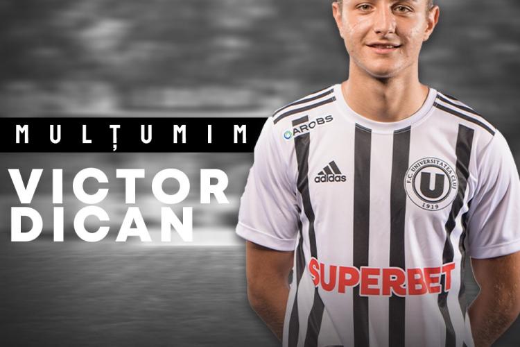 E oficial! Dican a fost transferat la FC Botoșani: „Universitatea Cluj nu avea în plan să se despartă de fotbalist”