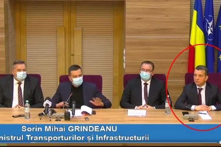Jandarmii l-au amendat pe secretarul de stat Vrăjitoru, de la Transporturi, pentru că nu purta mască