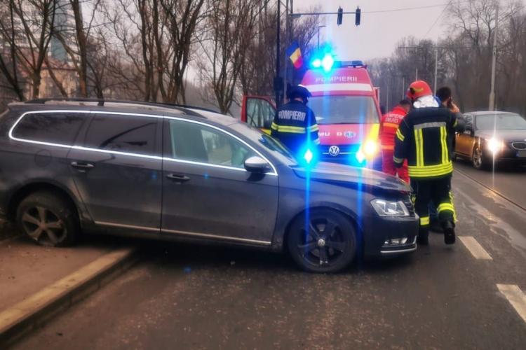 Accident cu trei mașini pe Splaiul Independenței din Cluj-Napoca